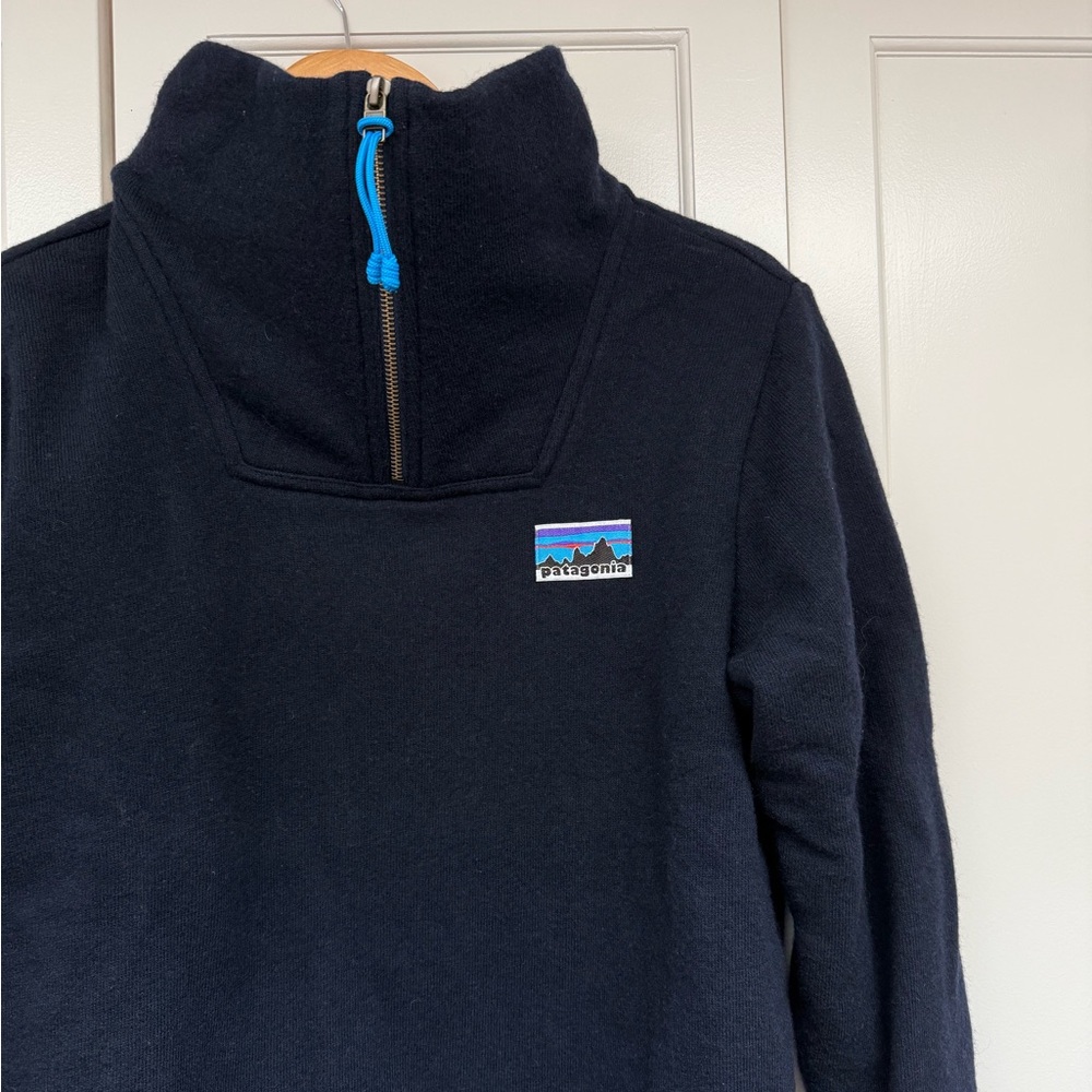 Patagonia Wool 3/4 Zip Navy Sweater / Women’s Medium - Picture 12 of 15